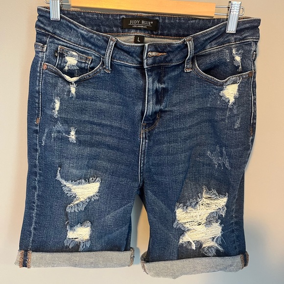 Judy Blue Pants - Judy Blue Distressed Shorts.